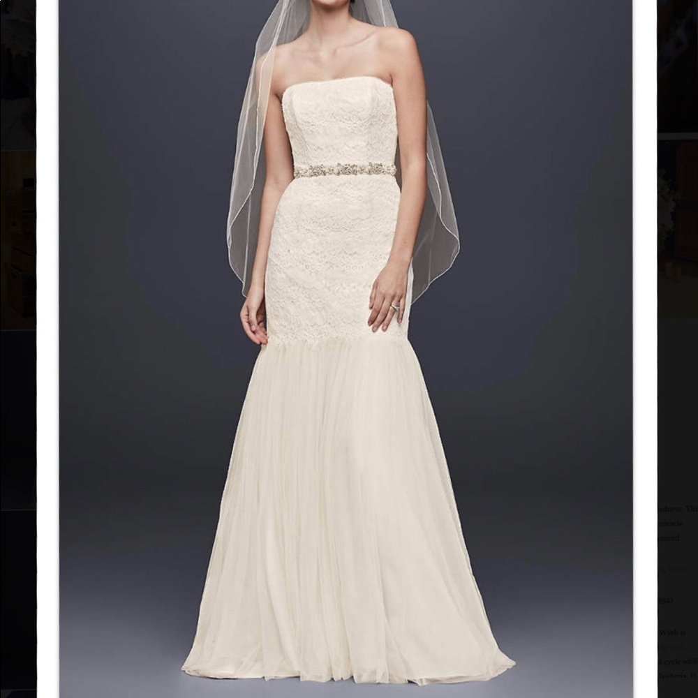 Galina - Lace Trumpet with Tulle Skirt, NWT!